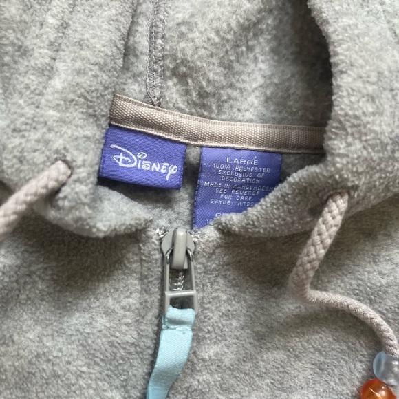 Disney Tigger Fleece Hoodie Pullover / Large / 90s - Picture 7 of 9